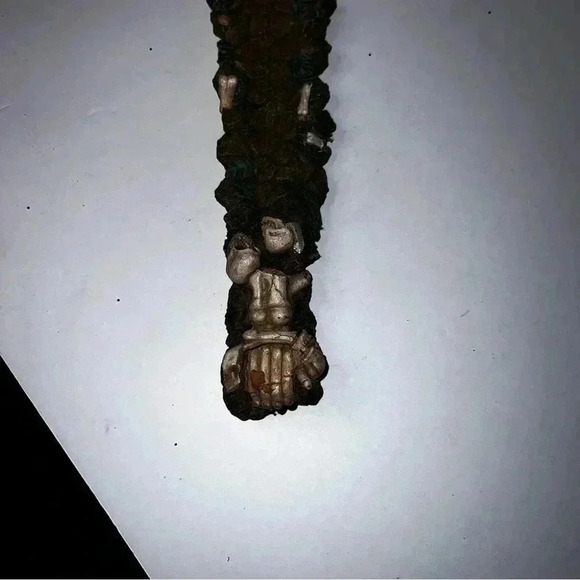 Skull Skeleton Incense Burner Holder 10" Dark Legend Scary Halloween Theme Decor - Picture 3 of 4